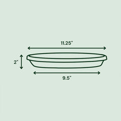 Bloem Terra Saucer in Basil