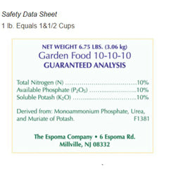 Espoma Garden Food 10-10-10